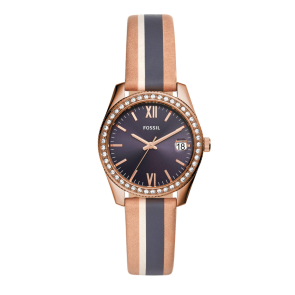 Uhrenarmband Fossil ES4594 Leder Mehrfarbig 16mm